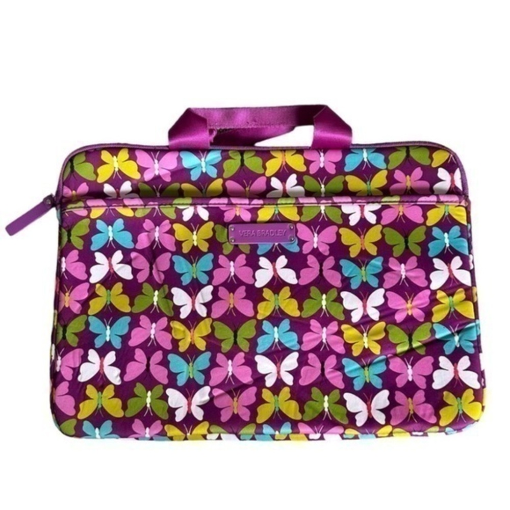 Vera Bradley Purple Butterfly Laptop Bag
